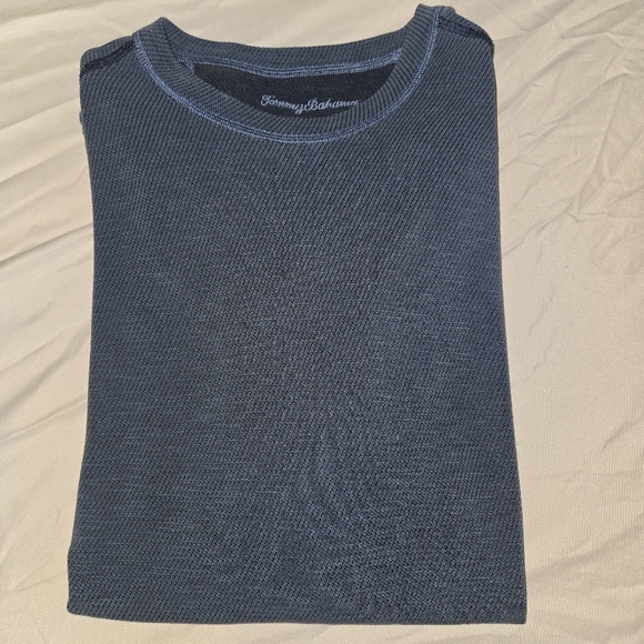 Tommy Bahama Blue Short Sleeve Tee. See Mesurements. No Tag. May Be A Large - Picture 7 of 7